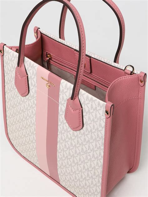 michael kors white and pink bag|Michael Kors pink tote bags.